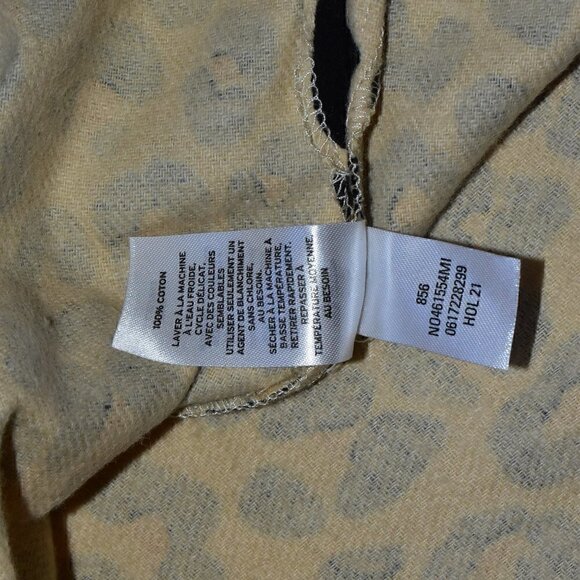 Nordstrom Two Piece Flannel Leopard Print Pajama Set Size S - Picture 9 of 15